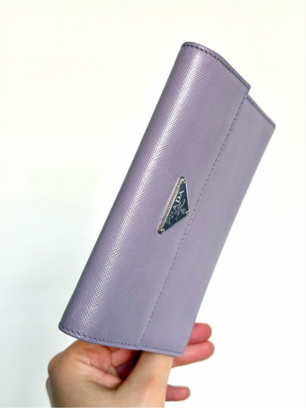 Prada Purple Leather Compact Wallet - Picture 5 of 13